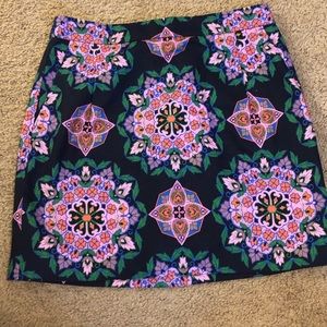 J crew patterned skirt